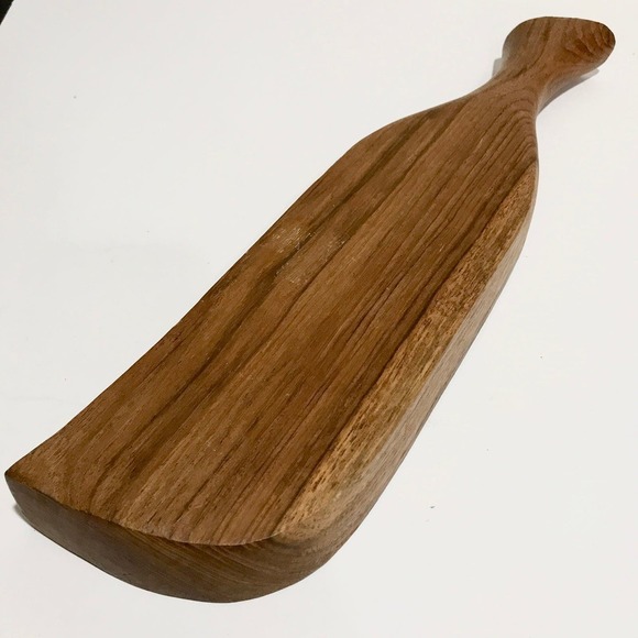 Vintage MCM Teak Leaf Serving Tray - Picture 3 of 7